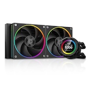 ID-COOLING SL240 CPU Liquid Cooler 240mm with Display, Customizable 2.1" LCD Display for Images or Performance Metrics, Intel/AMD