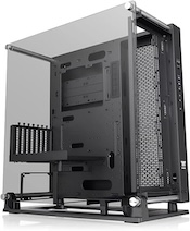 Thermaltake Core P3 Pro E-ATX Tempered Glass Mid Tower Gaming Computer Chassis, Open Frame Panoramic Viewing, Glass Wall-Mount, Rotatable PCI-E Slots