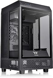Thermaltake Tower 100 Black Edition Tempered Glass Type-C (USB 3.1 Gen 2) Mini Tower Computer Chassis supports Mini-ITX